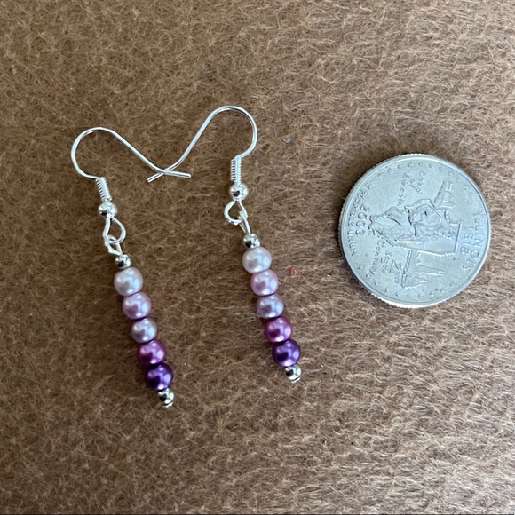 ❤️💜💛💚💙Bundle of 5 Handmade Earrings 💙💚💛💜❤️ - Picture 3 of 14